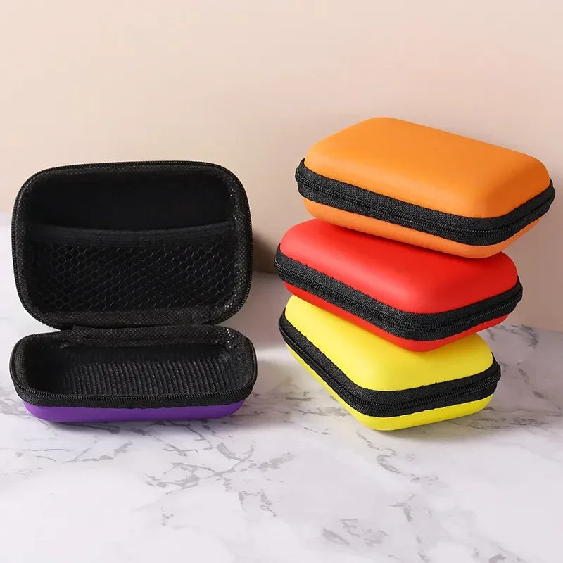 1-20PCS Headphone Organizer Portable Travel Cable Organizer Data Cable Organizer Bag Zipper Bag Electronics Organizer Bag