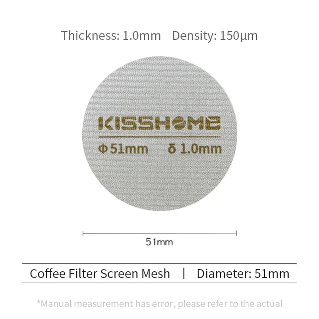 Coffee Puck Screen Reusable Heat Resistant Metal Espresso Filter Mesh For 51mm 54mm 58mm Portafilter Barista Accessories Tools