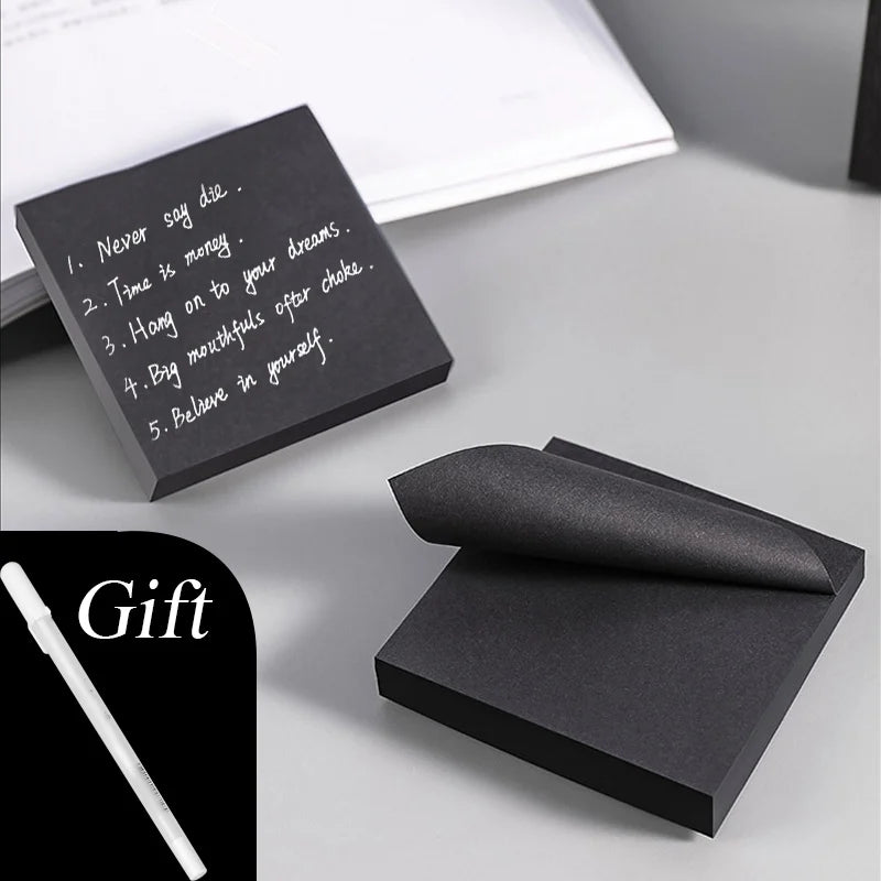 Black N Times Sticky Notes To Do List Memo Pad Notepad Cute School Office Supplies Gift Stationery