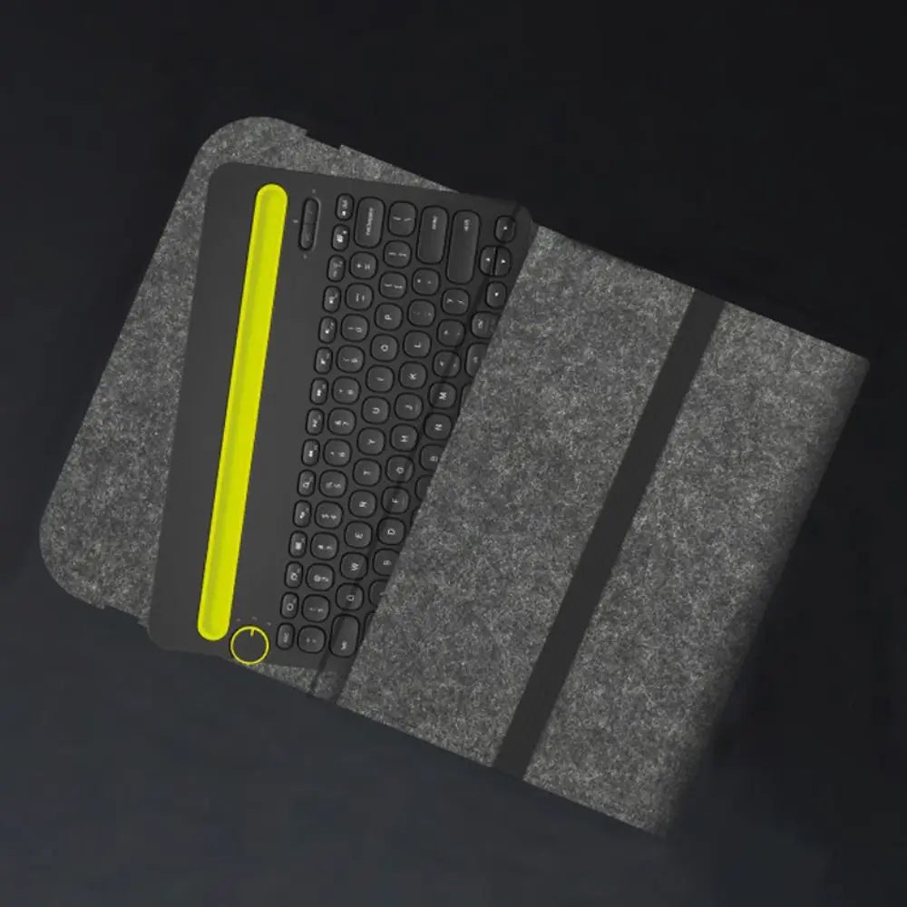 Felt Wireless Keyboard Storage Bag Dustproof Anti Shock Carrying Case Lightweight Portable for Logitech K380 K480 K580 K780