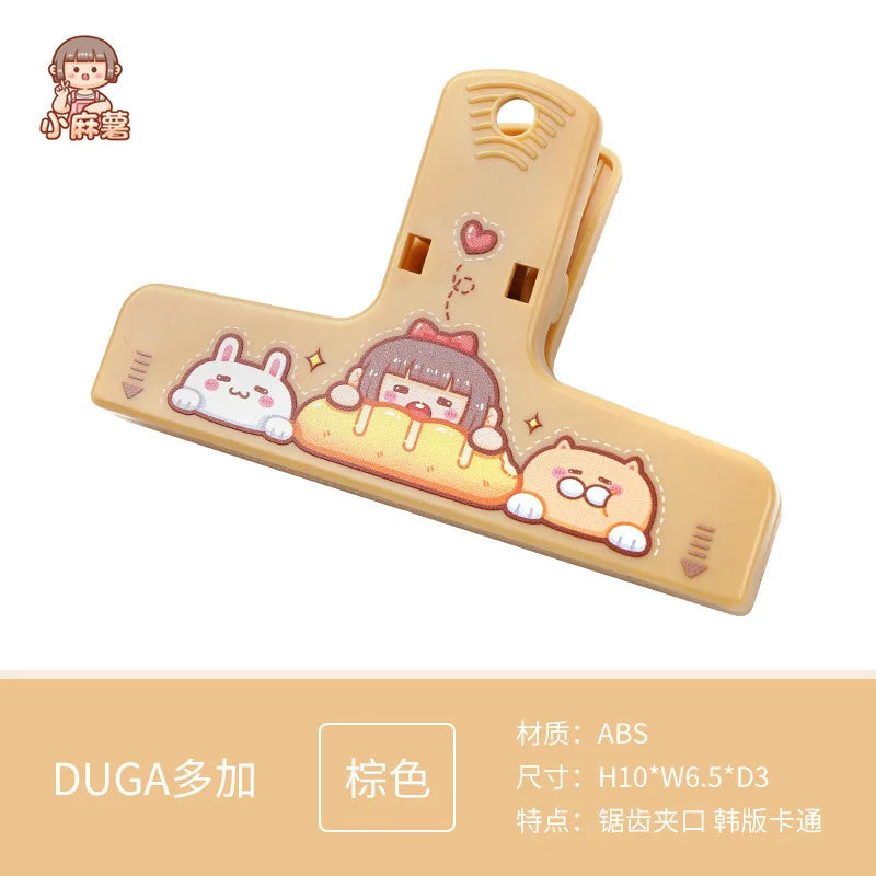 Cute Cartoon ABS Paper Clipper Bookmark Binder Multicolor Office Accessories Document Clip School Supplies Kawaii Stationery