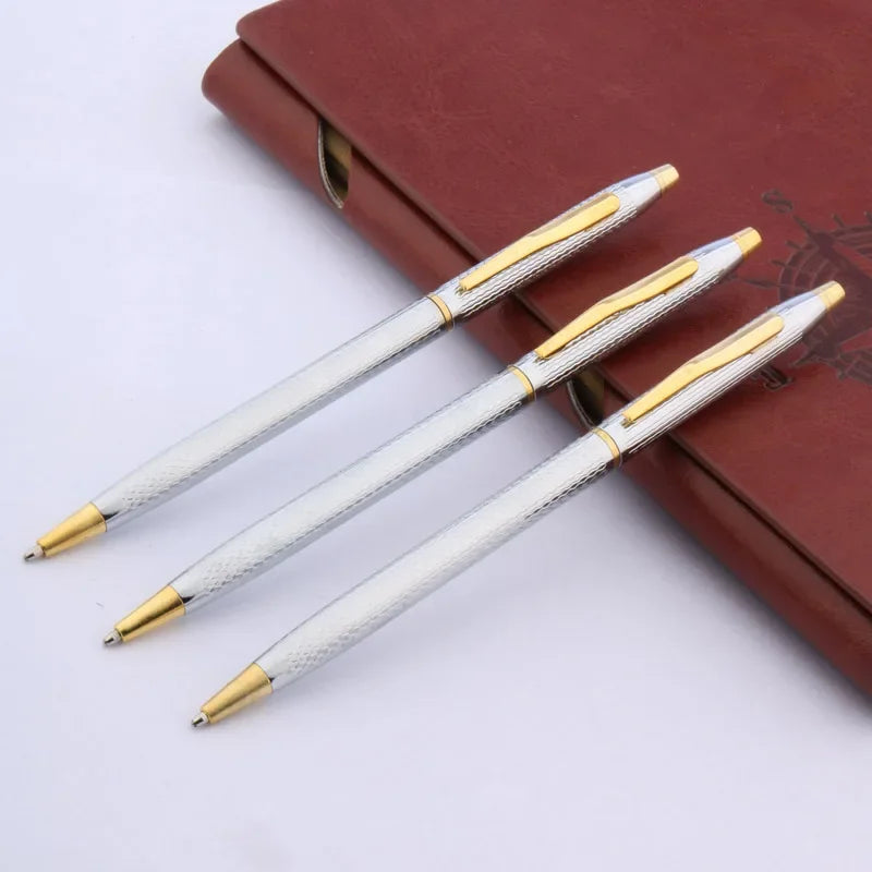 Luxury High Quality Twist Wave Pattern Drawing Ink METAL Ballpoint Pen Stationery Office School Supplies New