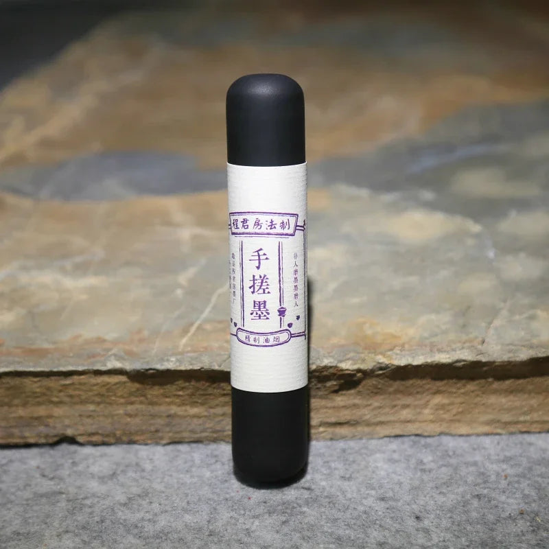 Hand Rubbing Oil Soot Ink Sticks Pure Handmade Ink Block Traditional Chinese Calligraphy Painting Oil Smoke Ink Bar Ink Stone