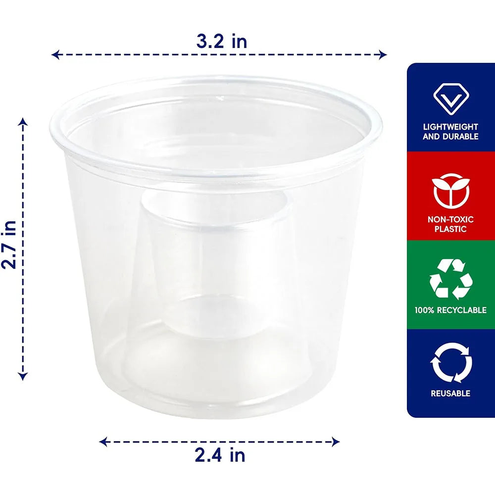 Disposable Jager Shot Glasses Plastic Shot Cups Perfect for Wedding, Thanksgiving, Halloween, Christmas Party