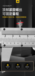 Stainless Steel Vernier Caliper Measuring Tool Sliding Gauge Inside Outside Thickness Depth Step Micrometer Accuracy Gauge 150mm
