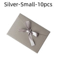 10 Pcs/set Envelope Pearlescent Paper Bow Thicken Ribbon Retro Creative Color Stationery Wedding Invited Gift High Quality