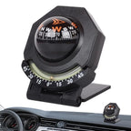 Car Dashboard Compass WithSlope Meter 2-In-1 Foldable High Precision Navigation Car Mount Compass Ball Compass For Vehicle Boat