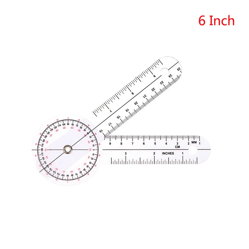 0- 360 Degree Goniometer Angle Medical Spinal Angle Ruler Angle Inclinometer Ruler Protractor Angle Finder Measuring Tools New