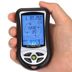 8-in-1 Handheld Electronic Altimeter Compass Pressure Gauge Elevation Meter Thermometer Outdoor Fishing Barometer Meter