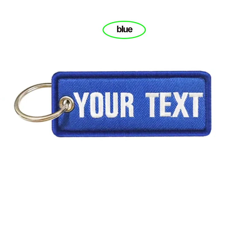 Personalized Name Customization Embroidery Patches, Car, Motorcycle, Backpack, Door Lock, Key-Chain Tag