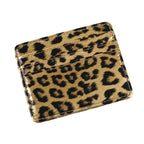 Unisex Fashion Leopard Print Card Wallet Bags PU Leather Business Id Credit Card Holder Case Bank Bus Card Cover Purse