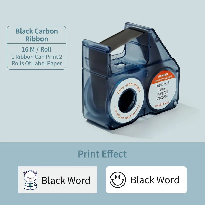 Wireless portable printer color label printer NIIMBOT B18 thermal transfer technology ribbon printing multi-color printing