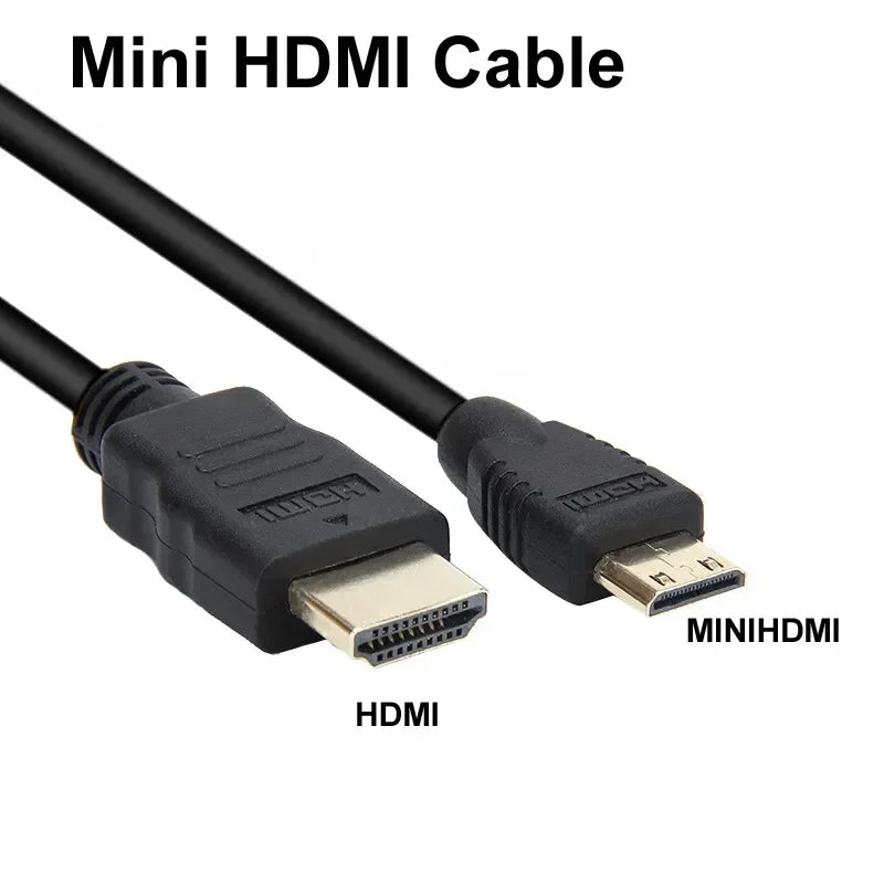 Mini HDMI to HDMI Cable 1080p 3D Gold Plated Cable For Monitor Tablet Camera DV graphics card HDTV Display Projection
