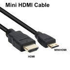 Mini HDMI to HDMI Cable 1080p 3D Gold Plated Cable For Monitor Tablet Camera DV graphics card HDTV Display Projection