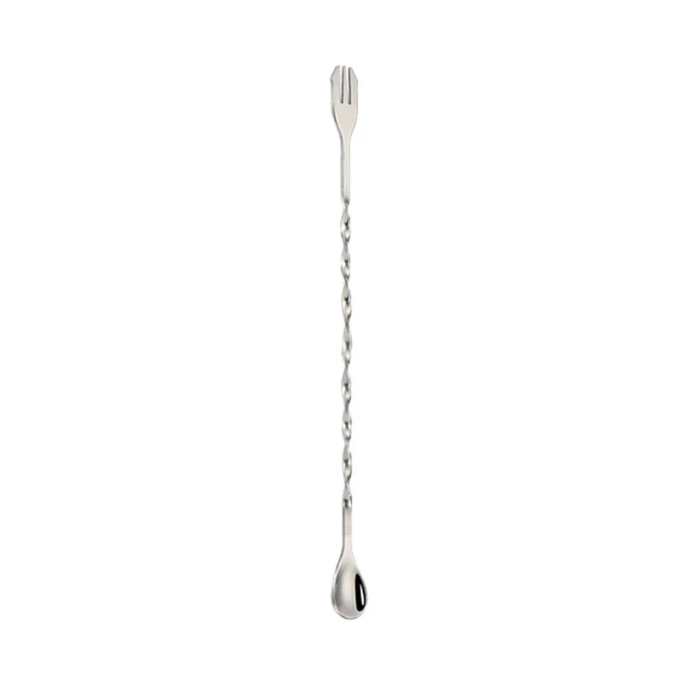 Stainless Steel Threaded Bar Spoon Swizzle Stick Coffee Cocktail Mojito Wine Spoons Barware Bartender Tools Accessories