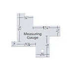 1/2pcs Precision Seam Measuring Gauge Quilting Ruler Template Sewing Ruler Patchwork Sewing Quilting Craft Accessories Tools