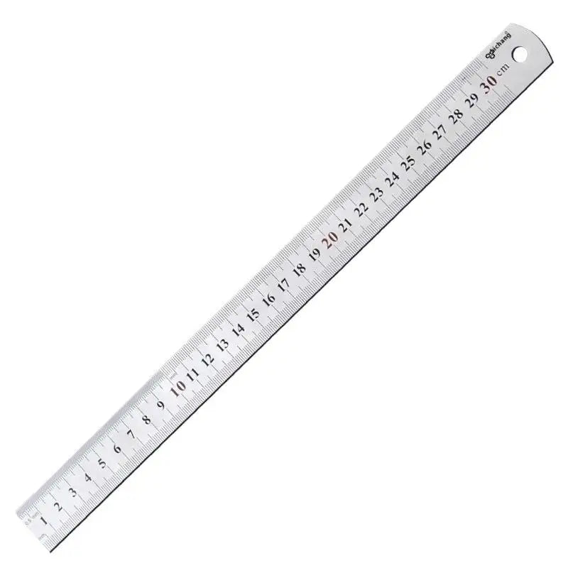 15cm/20cm/30cm/40cm/50/60cm Metal Ruler Stainless Steel Straight Ruler Measuring Ruler Precision Double Sided Measure Ruler Tool