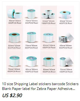 Xprinter 80mm Thermal Label Printer 2,3 Inch Barcode Sticker Printer Bluetooth Receipt Printer LAN/Bluetooth/USB