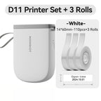 Niimbot D11 Mini Printer Wireless Phone Pocket Thermal Label Maker USB Rechargeable Inkless DIY Name Price Tag Sticker Machine