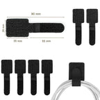 20Pcs Adhesive Cable Management Straps Reusable Self-Adhesive Cable Organizer Ties for Desk Wire Management