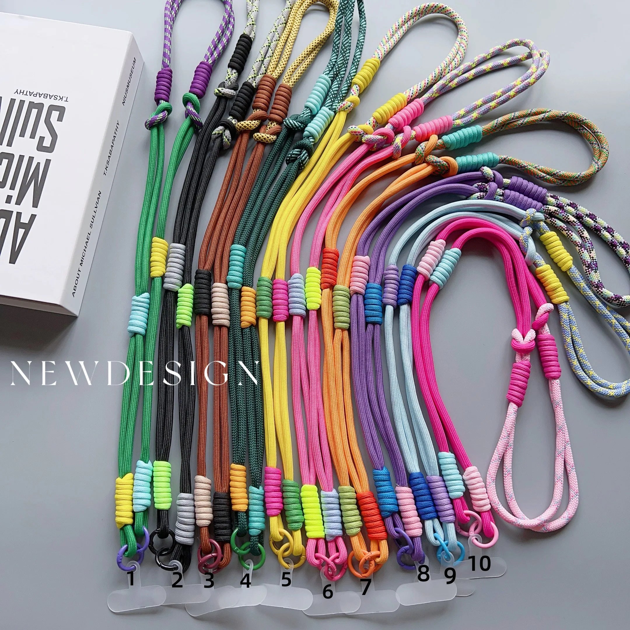 Lanyard Cross-body Shoulder Straps Keychain Adjustable Korea Long Rope with Replacement Patch for Mobile Phone Accessories