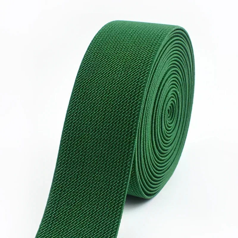 3/5M Meetee 20-50mm Elastic Bands for Trouser Waist Rubber Band Stretch Webbing Tape Belt DIY Underwear Clothes Sewing Accessory