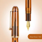 1pc Jinhao 9016/9013 Acrylic Fountain Pen Dadao Series Transparent Brown EF/F/M Nib with Large Capacity Ink Converter
