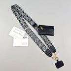 Adjustable 2-in-1 Crossbody Mobile Phone Lanyard Strap Anti-lost Cell Phone Case Rope With Universal Clip Zippered Coin Purse