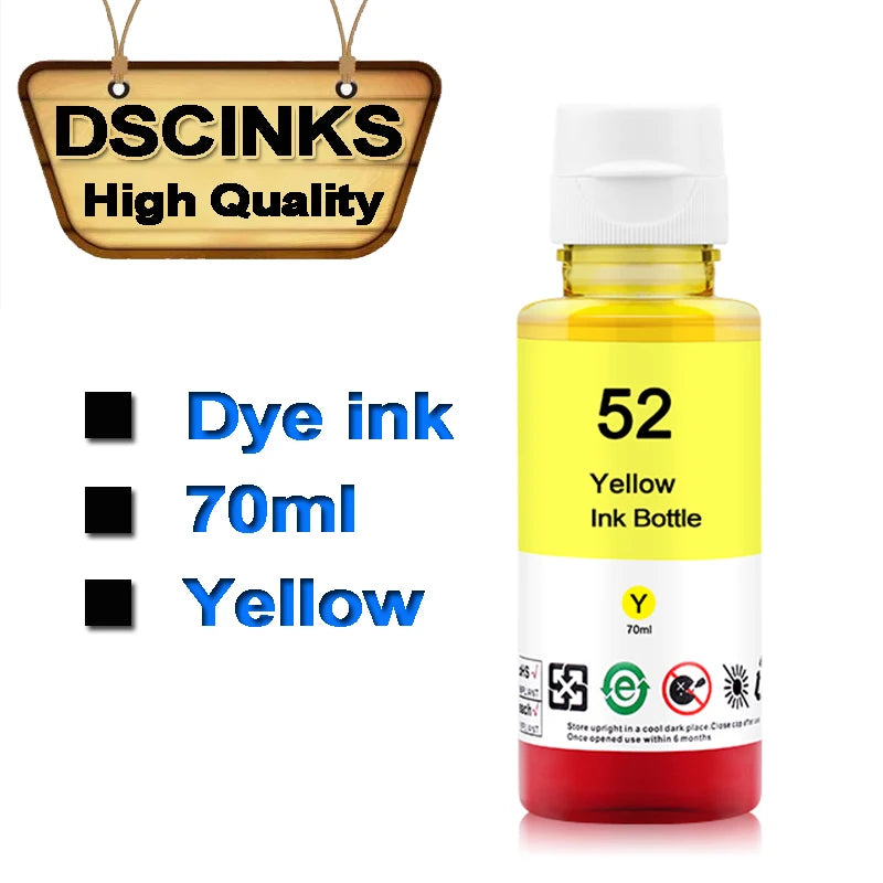 Refill Dye Ink for hp GT51 GT52 GT53 GT5810 GT5820 For HP Smart Tank 450 455 500 510 515 516 519 530 559 570 610 615 651 printer