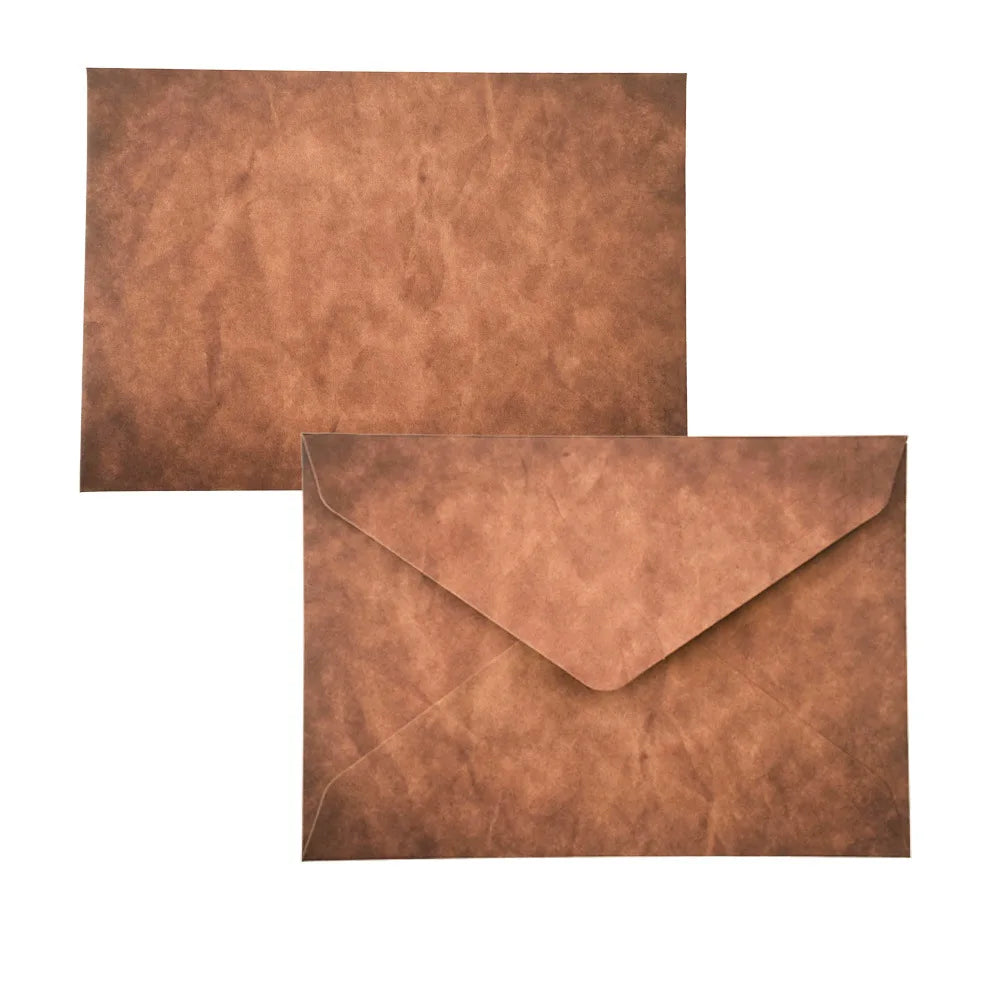 10 Pcs Vintage Pattern Thick Paper Envelope Thicken Retro Stationery Wedding Invitation Invited Gift Greeting Card Envelopes