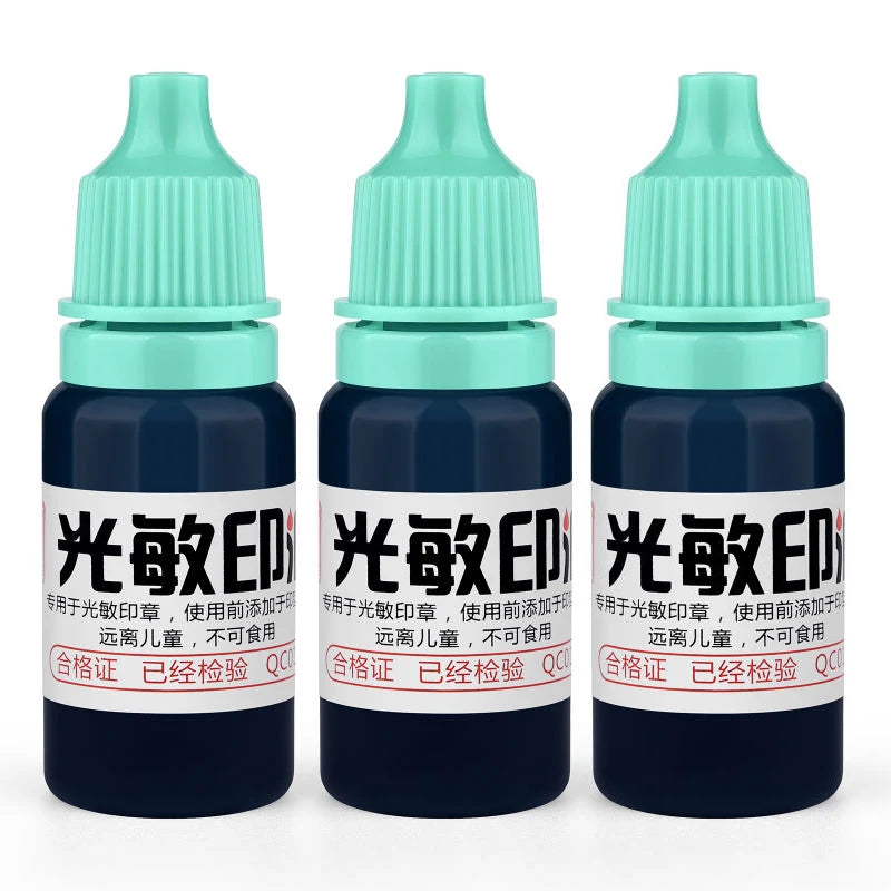 10ml Blue Red Black Ink Textile Clothes Ink Special Ink For Students Kids Name Stamp Printing On Clothing Waterproof Not Fade