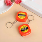 Mini Keychain Tape Measure Easy Reading Automatic Retractable Steel Tape Ruler for Woodworking Construction Sites
