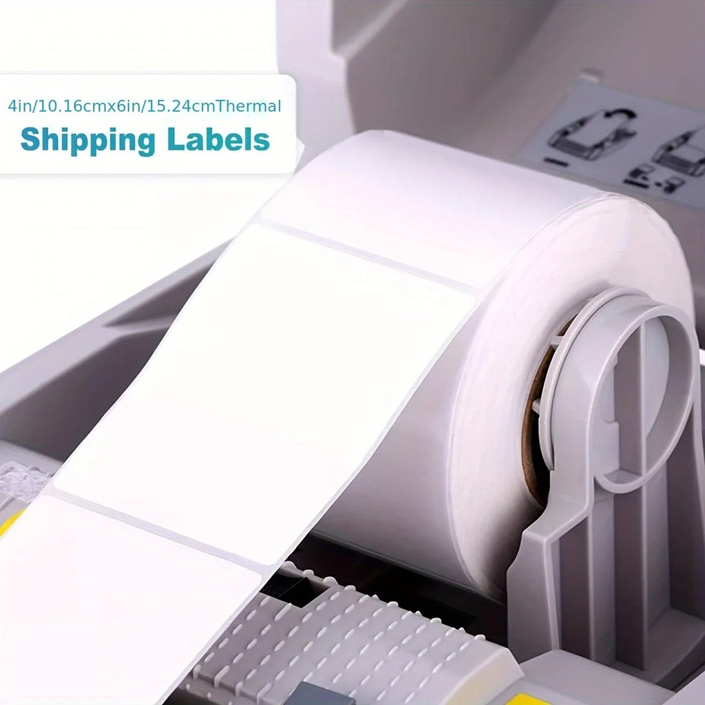 4x6 Inch 100×150mm Thermal Shipping Label Paper, 350 Labels Each Roll Compatible With All Common 4×6 Thermal Shipping Printers