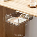 Hidden Storage Box for Drawers Under The Desk, Storage Rack for Desk Bottom in The Office, Desk Style Stationery Pen Holder