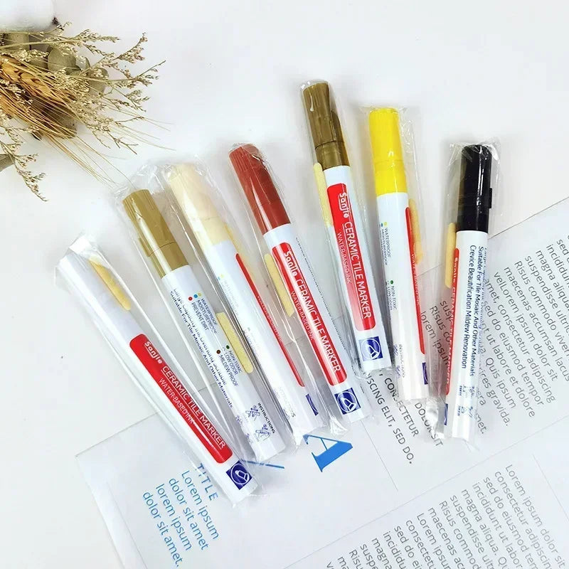 Mold-Resistant Waterproof Ceramic Tile Grout Marker Pen for Kitchen Bathroom Wall Floor Repair