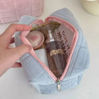 Cute Capybara 1pc pink blue Pillow Design Cosmetic Bag Pencil Case Pen Pouch Large-capacity Student Storage Pencil Case gift