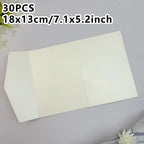 30pcs 18x13cm Green Envelopes for Wedding Invitation Small Business High-grade 250g Paper Stationery Supplies Storage Bag