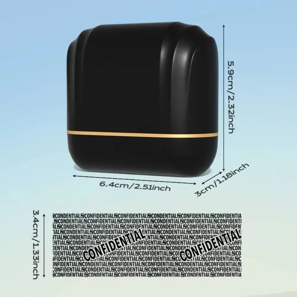 Wide-sized Privacy Roller Seal Leakproof Multi-Functional Wide Roller Stamp Ink Refill Privacy Applicator Confidential Seal