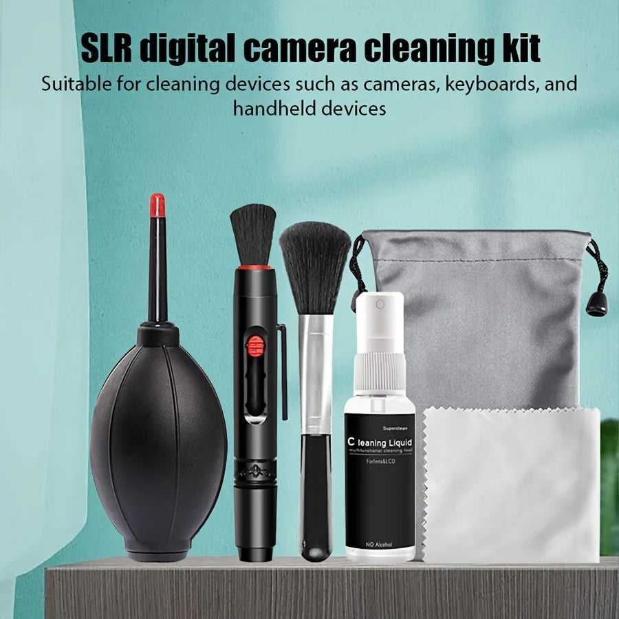 Slr Digital Mirrorless Camera Cleaning Set Laptop Screen Keyboard Air Blowing For Canon Nikon Lens Cloth Cleaning Set Liquidless