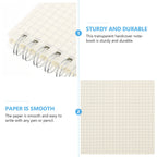 2Pcs Spiral Math Notebook Graph Paper Grid Notepad Ideal for Students Engineers Journaling Sketching Scheduling Daily Planning