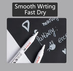 White Marker Pens set 2.0mm Oily Waterproof White Gel Pen DIY Graffiti Sketching Marker Stationery Writing School Supplies brush