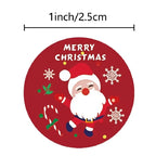 100-500PCS Merry Christmas Stickers Small Stickers for Rolling Sticker Pack Roll Packing Labels