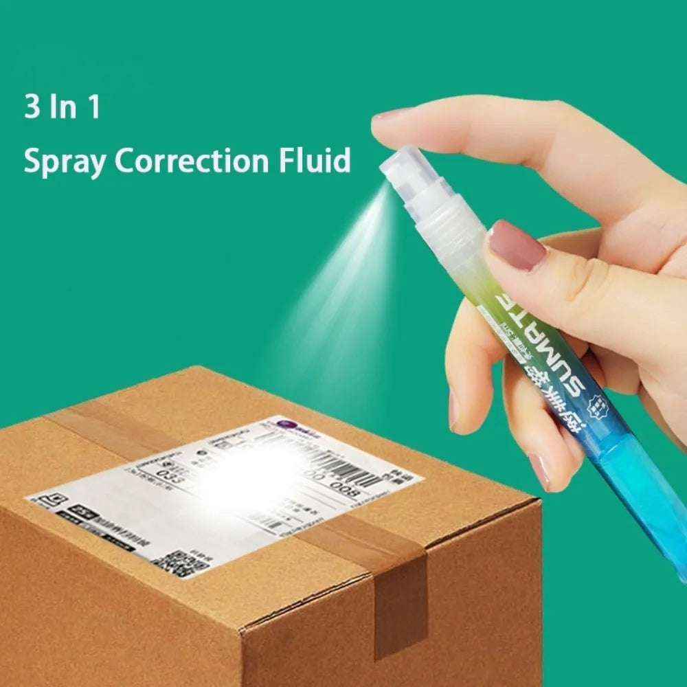 Express Logistics Information Privacy Smear Spray Correction Fluid 3 In 1 Spray Thermal Paper Correction Fluid Spray Pen