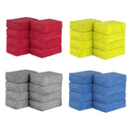 8PCS Microfibre Car Wax Applicator Pads Soft Rectangle Foam Auto Detailing Wax Sponge Paint Care Polishing Pad for Auto Cleaning