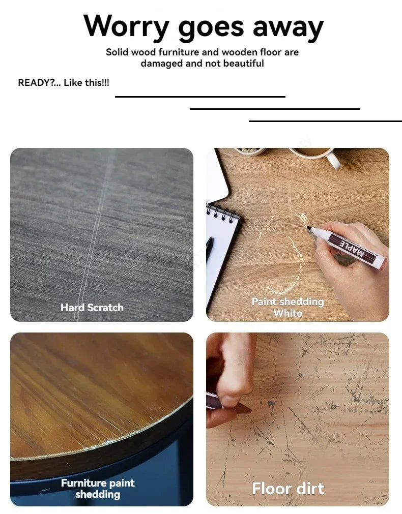 13/21Pcs Furniture Repair Pen Markers Remover Wood Scratches Restore Kit Scratch Filler Paint Wooden Cabinet Floors Tables