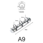 30mm A5A6A7 Notebook 6-Hole Binder Clips Binding Replacement Clip Metal Rings Accessories Loose-leaf Budget Binder Binding Rings