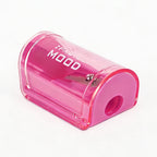 1PC Candy Color Transparent Pencil Sharpener - Plastic Standard Pencil Cutter for School Office Art Supplies