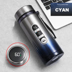 SoftAura Stainless Steel Thermos Bottle LED Temperature Display 500ML- 1L Sus304 Vacuum Flask Portable Cup  2026 New