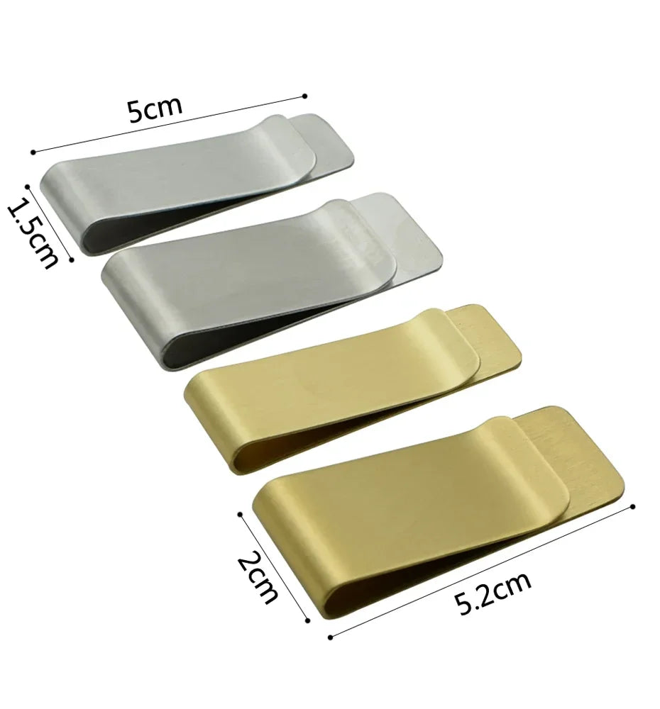 1pc Metal Paper Clip for Notebook Bookmark Stainless Steel and Brass Material Book Paper Clips Office School Reading Supplies