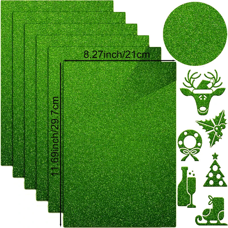 25 Sheets Colored Glitter Cardstock Paper 250G A4 Premium for Scrapbook DIY Projects Birthday Party Decoration Gift Box Wrapping